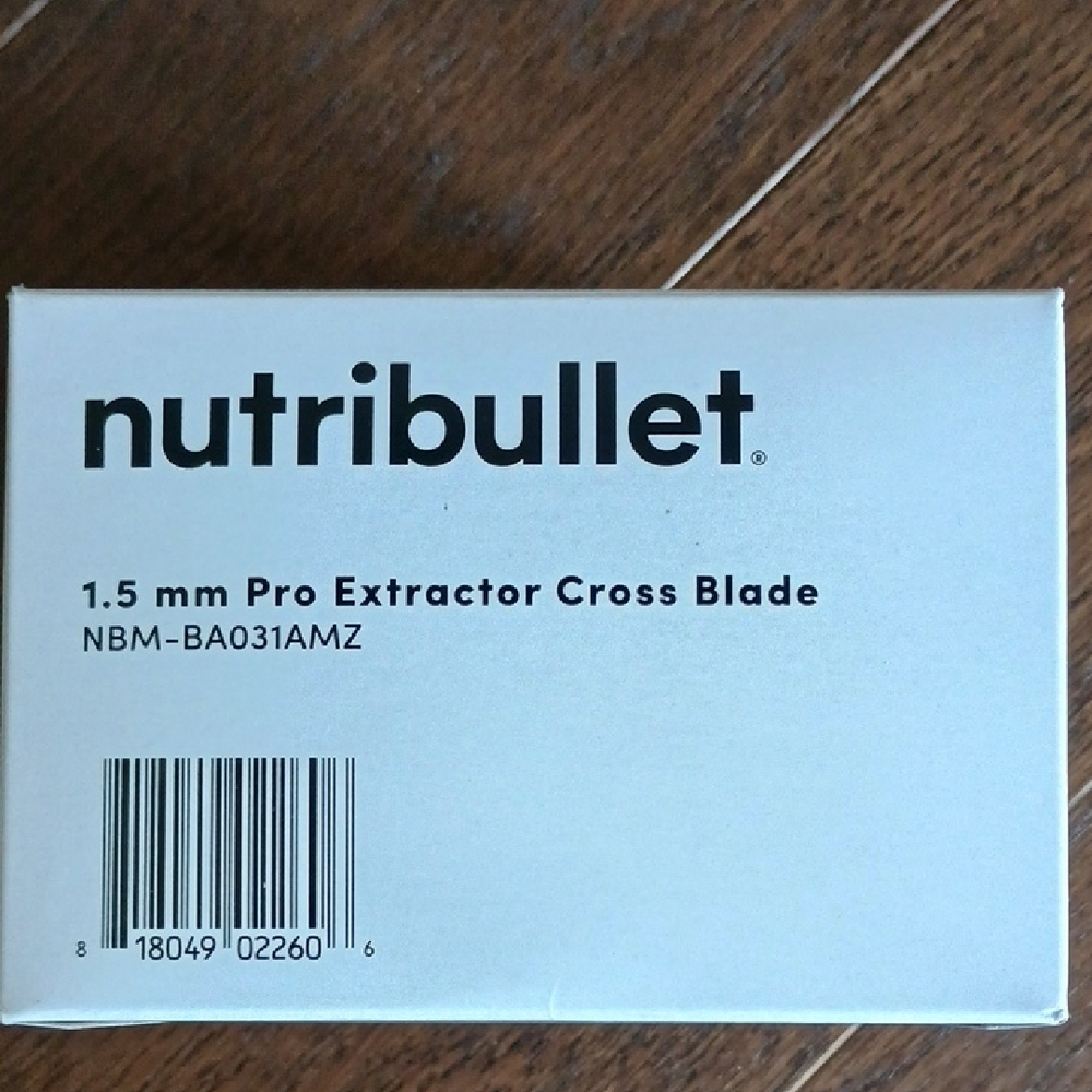 NutriBullet 1.5 mm Pro Extractor Cross Blade - White Box